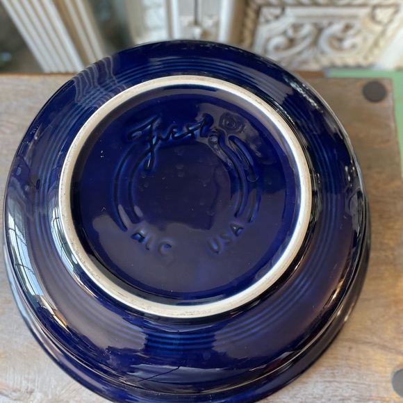 Fiesta dark cobalt blue stoneware serving bowl 10.5” HLC...
